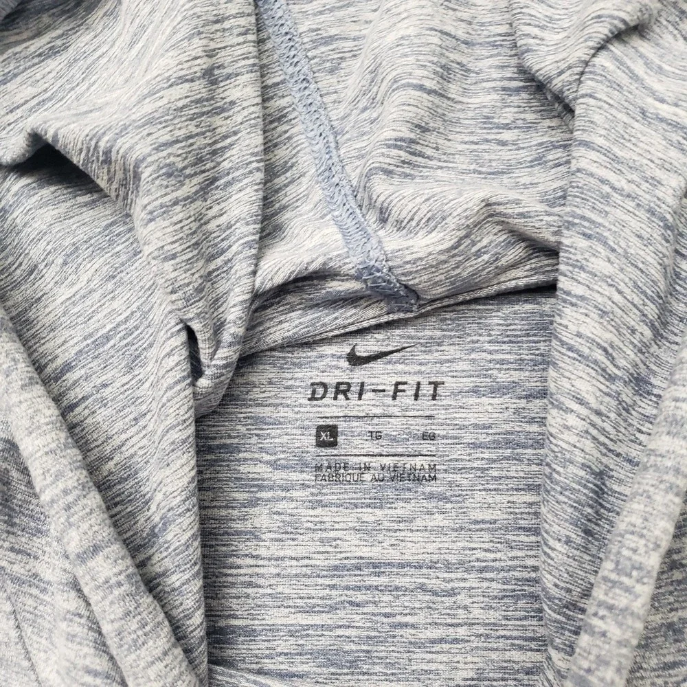 Nike Sweatshirt Womens XL Blue Pullover Yoga Hoodie Dri-Fit Crop Gym Sport